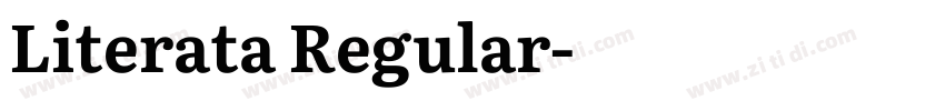Literata Regular字体转换